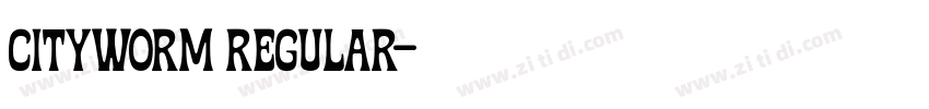 Cityworm Regular字体转换